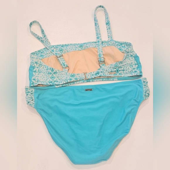 Cabana Life Turquoise Tile-Panel Tank Bikini - Picture 3 of 7